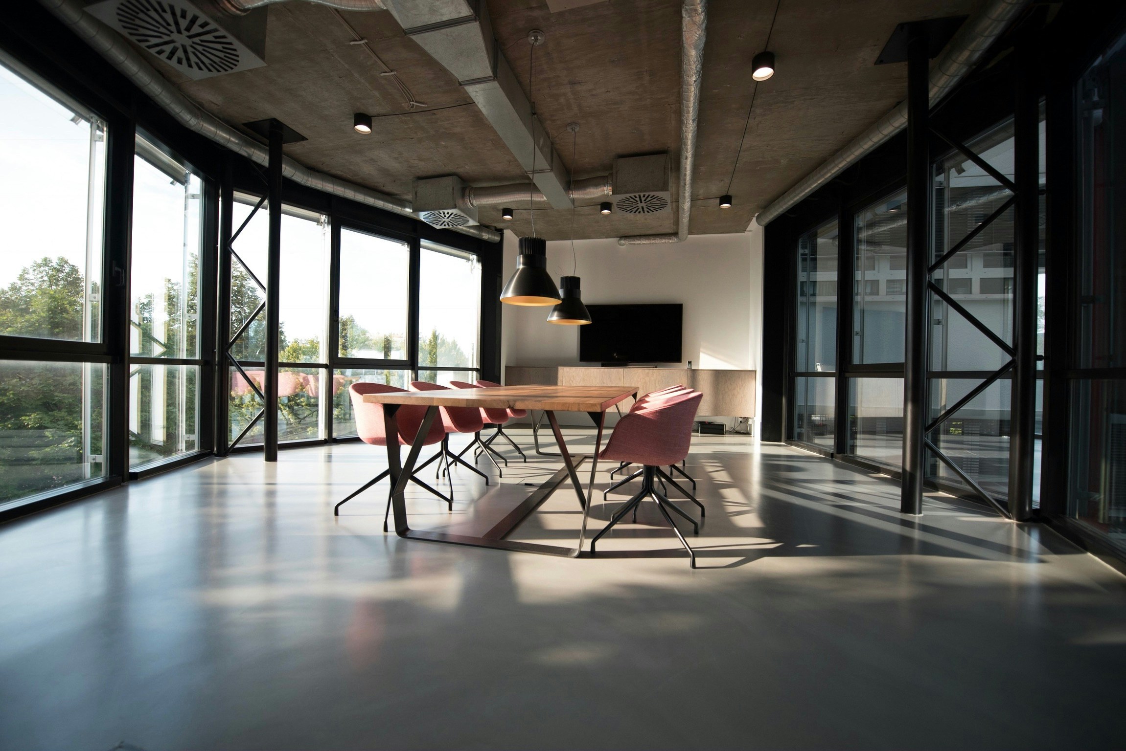 Modern law office interior with professional reception area